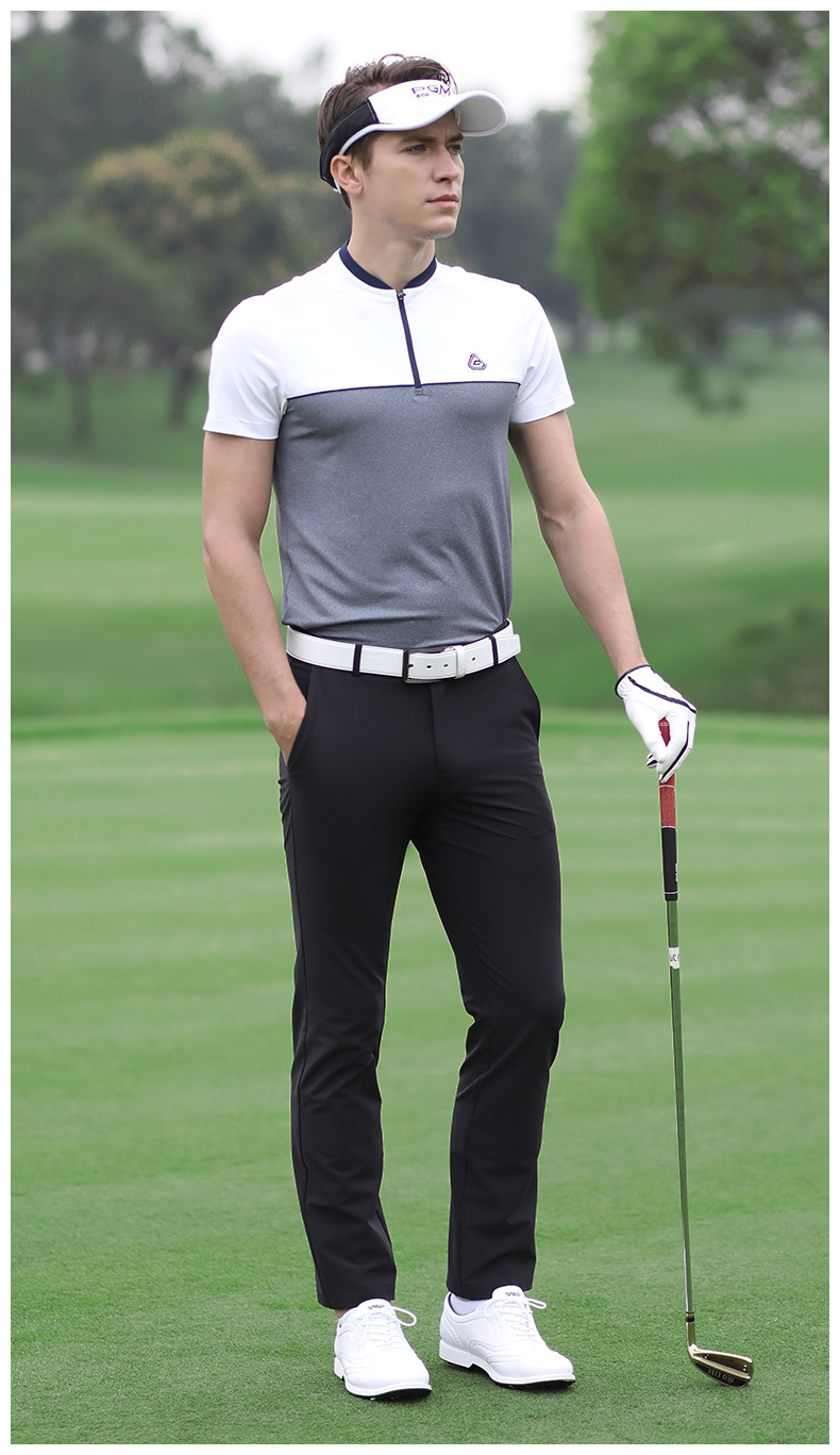 Áo Golf nam cộc tay PGM | Voucher: YF263-BK15