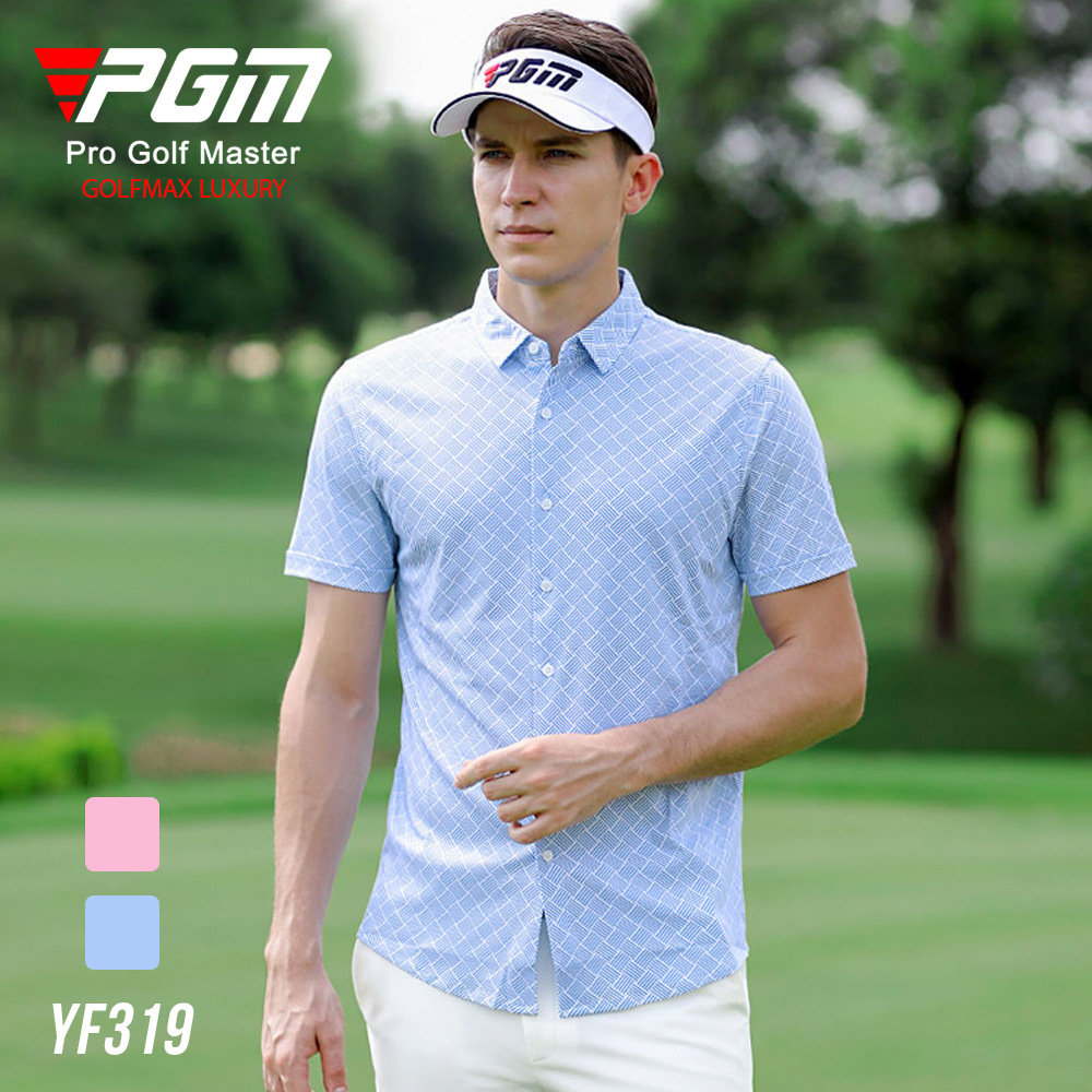 Áo Golf nam cộc tay PGM | Voucher: YF319-BK20