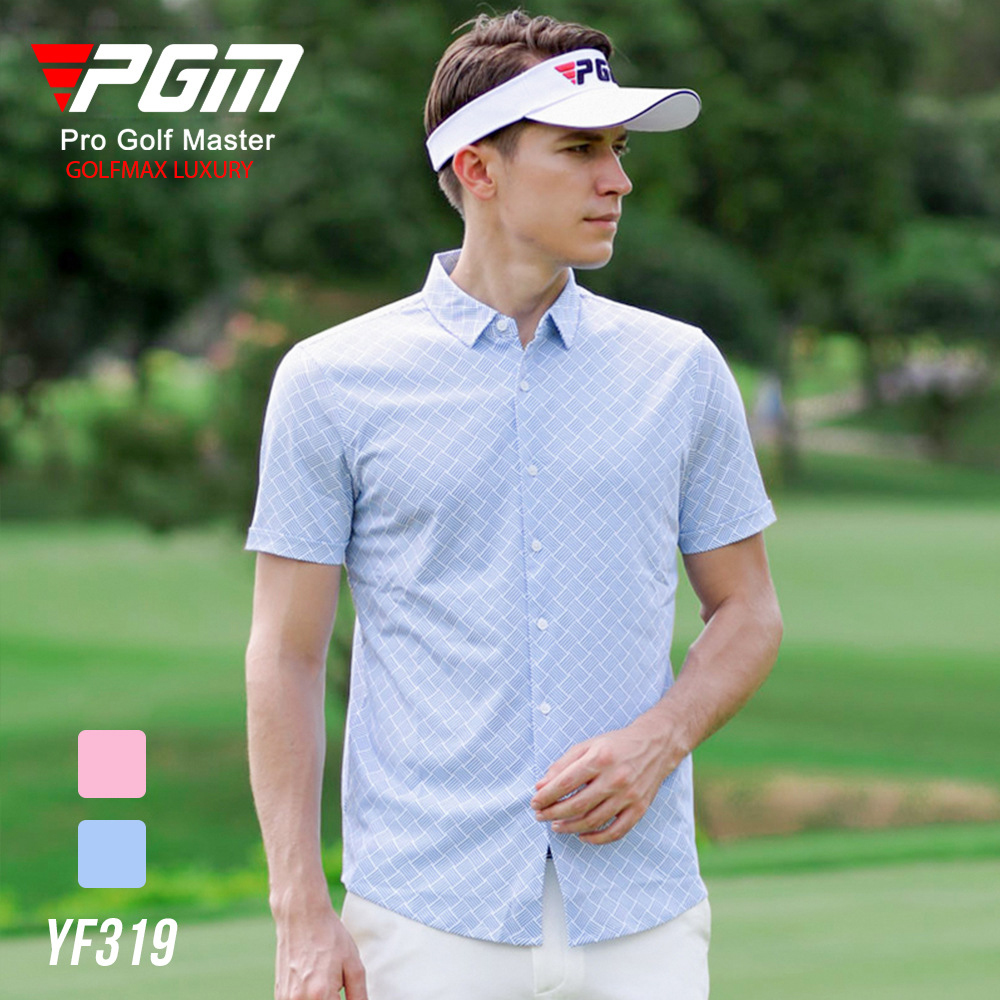 Áo Golf nam cộc tay PGM | Voucher: YF319-BK20