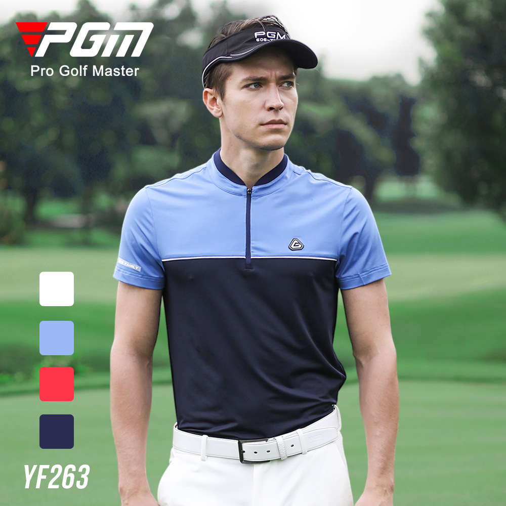 Áo Golf nam cộc tay PGM | Voucher: YF263-BK15