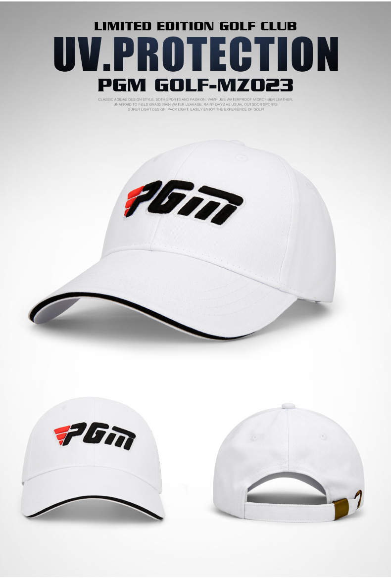 Mũ thể thao Golf nam PGM | Voucher: MZ023-BK15